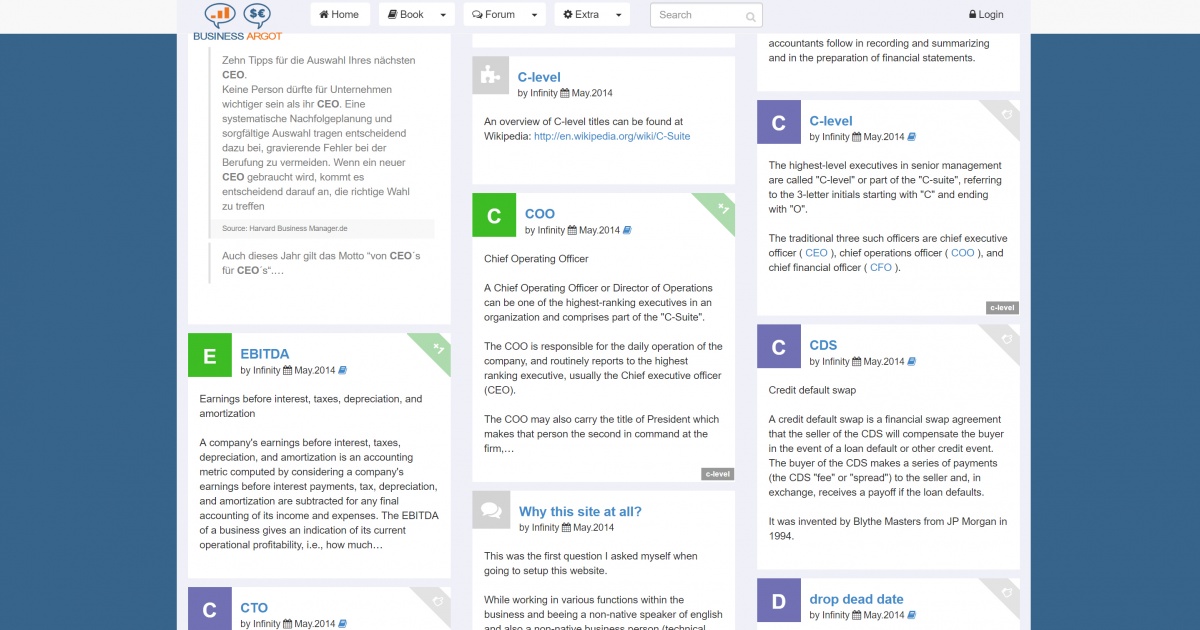 Business Argot - Old Web Page • Russwurm Business Argot - Old Web Page • Russwurm